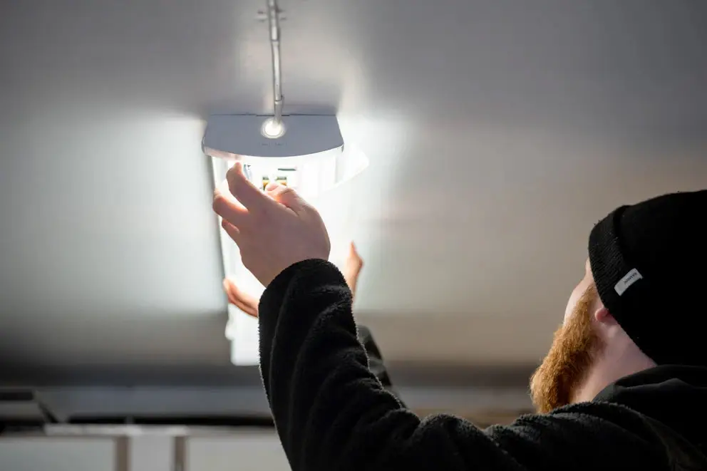 Bytte av lysarmatur, inklusiv ny LED lysarmatur